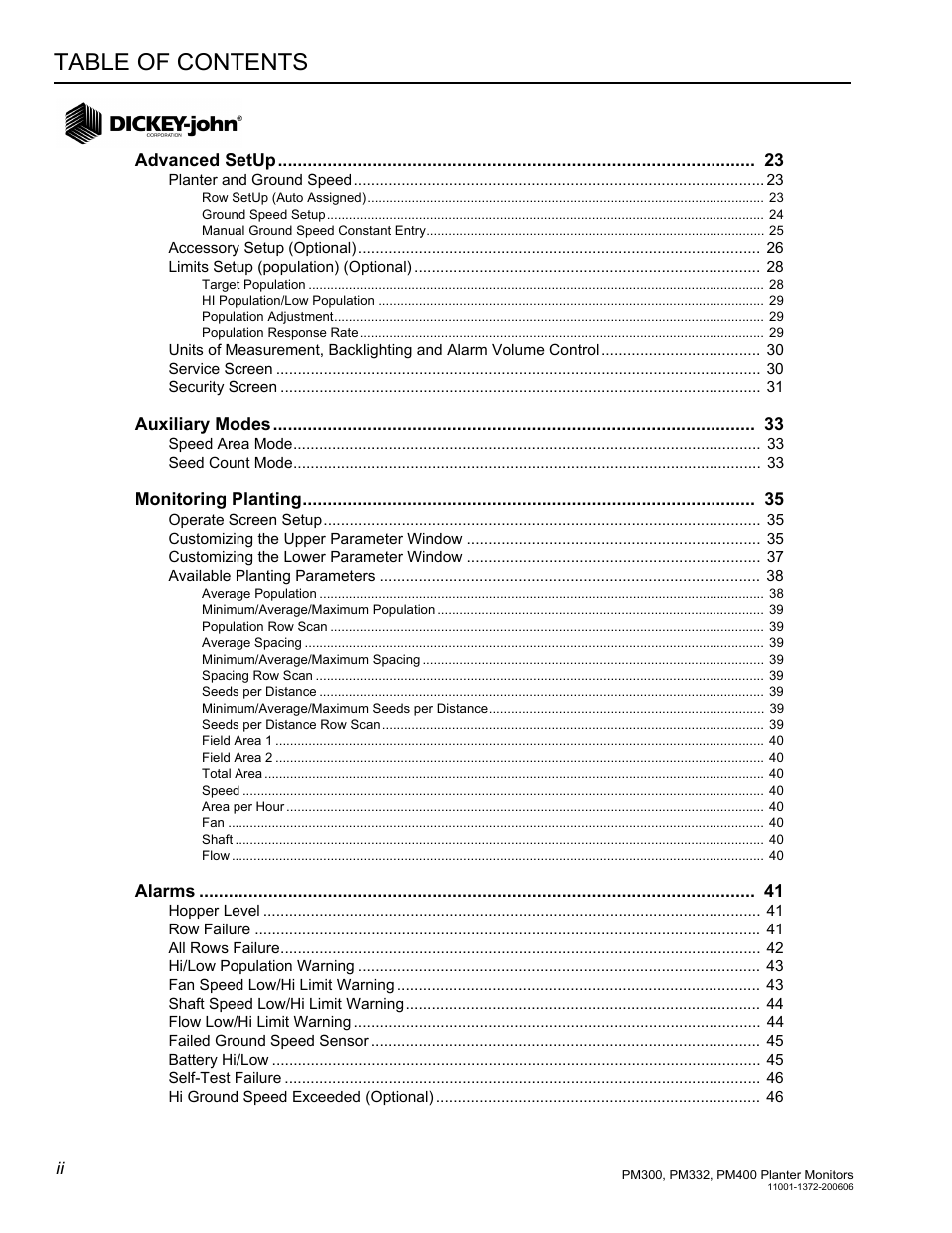 Great Plains PM400 Monitor Operator User Manual | Page 4 / 60