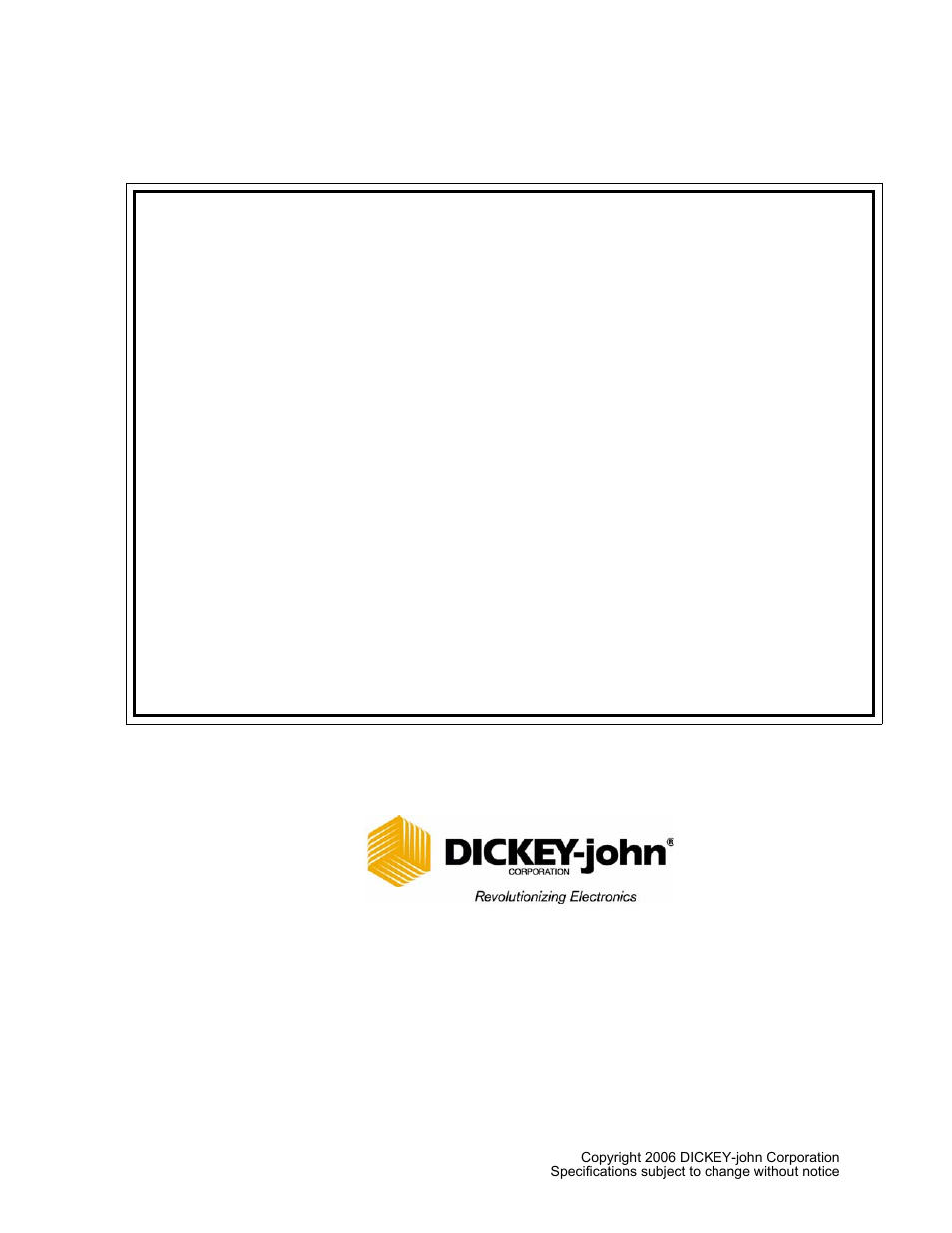 Dickey-john, Warranty | Great Plains PM400 Monitor Operator User Manual | Page 59 / 60