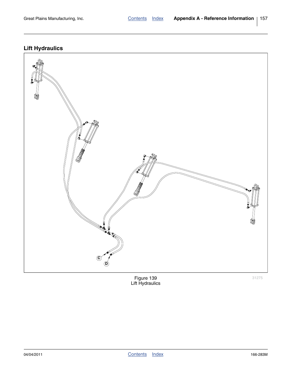 Lift hydraulics | Great Plains NTA2007HD Operator Manual User Manual | Page 161 / 178