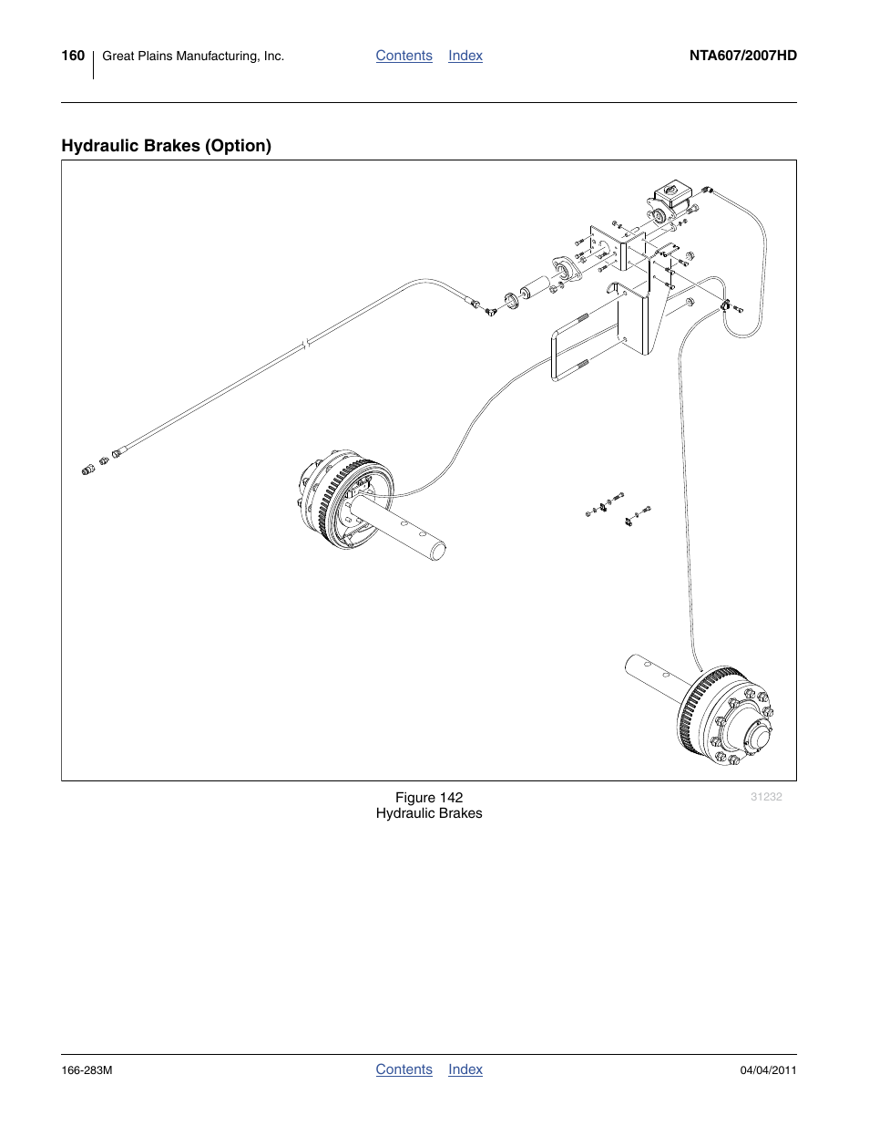 Hydraulic brakes (option) | Great Plains NTA2007HD Operator Manual User Manual | Page 164 / 178