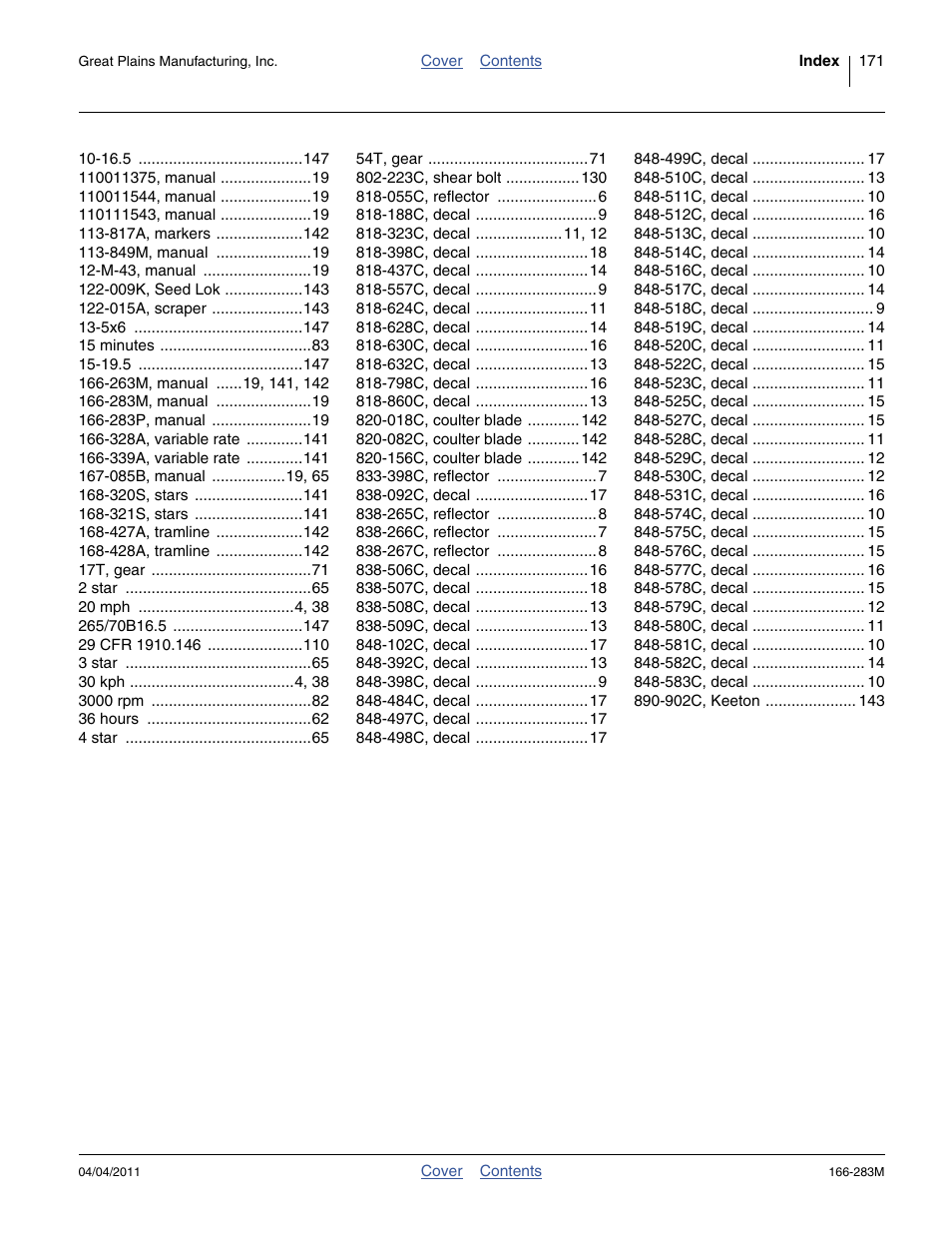 Great Plains NTA2007HD Operator Manual User Manual | Page 175 / 178