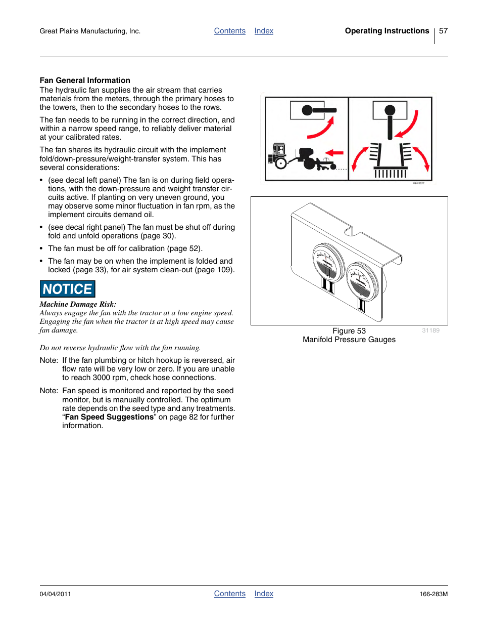 Fan general information | Great Plains NTA2007HD Operator Manual User Manual | Page 61 / 178