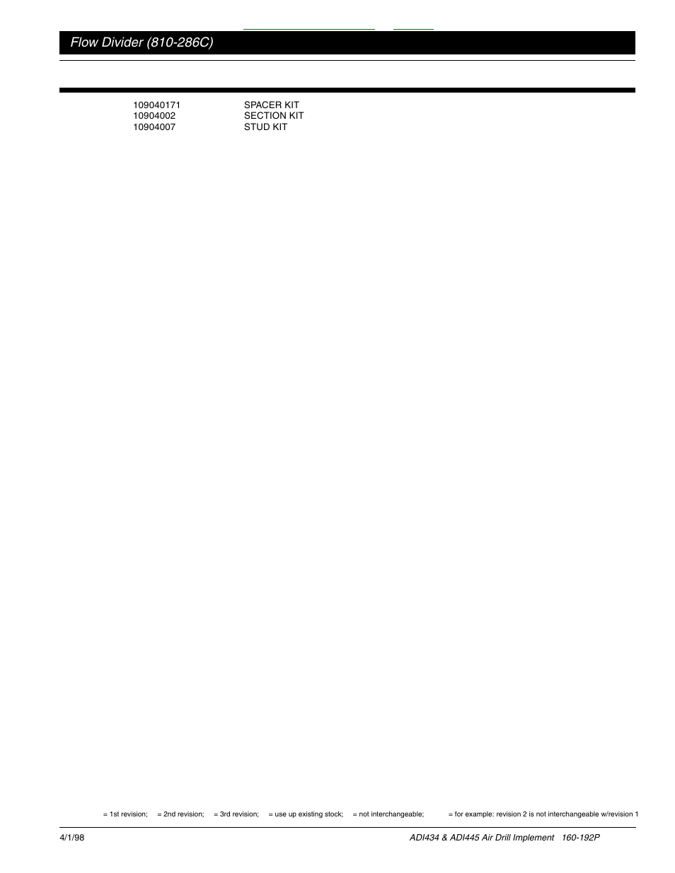 Table of contents index | Great Plains ADI445 Parts Manual User Manual | Page 85 / 87