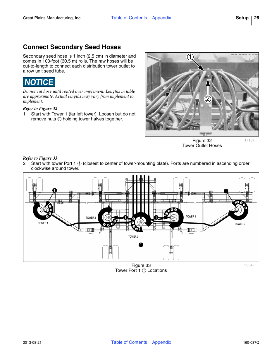 Connect secondary seed hoses | Great Plains CTA4000 Predelivery Manual User Manual | Page 29 / 38