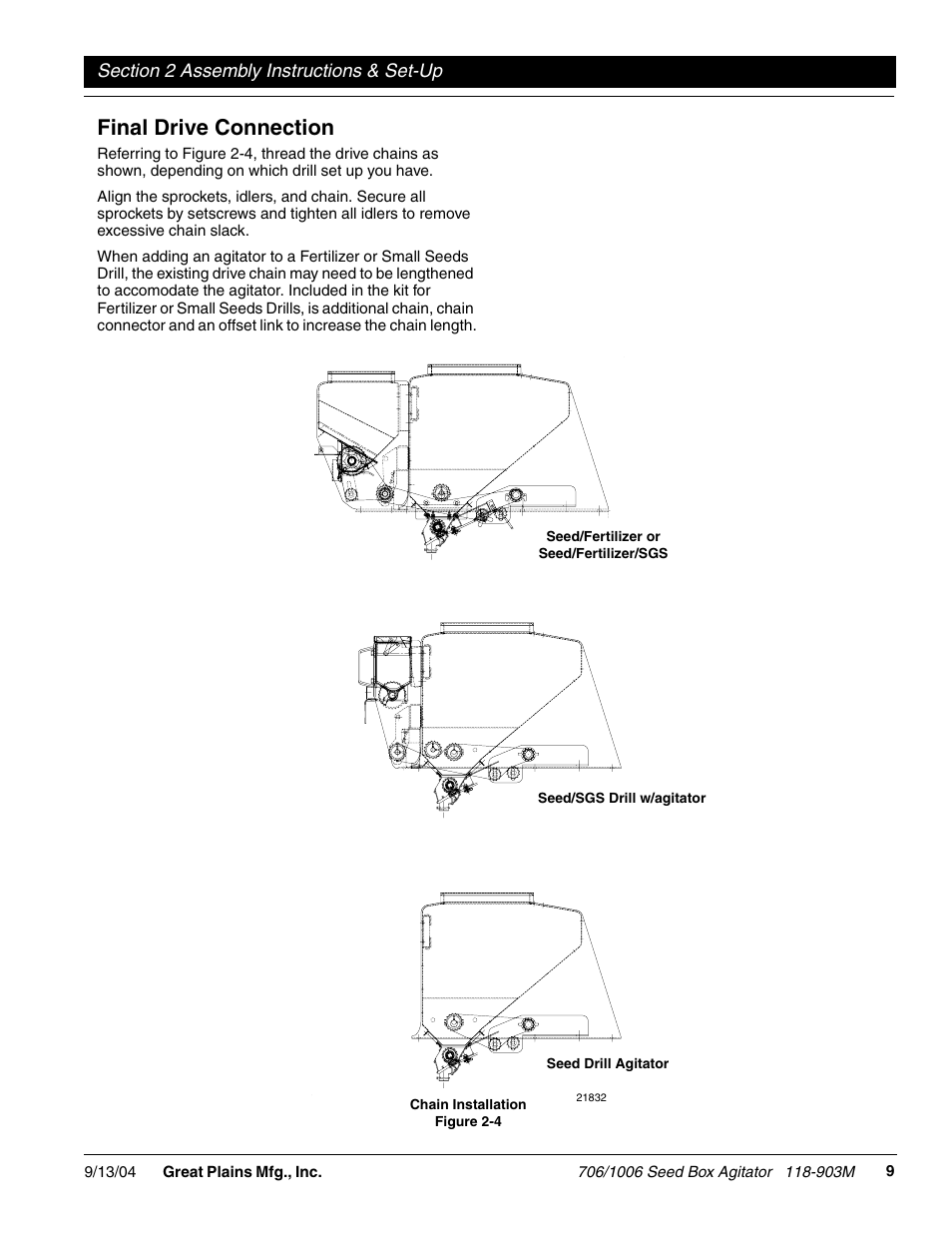 Final drive connection | Great Plains 1006NT Operator Manual User Manual | Page 11 / 22