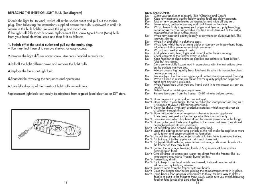 Beko FC 175F User Manual | Page 9 / 11