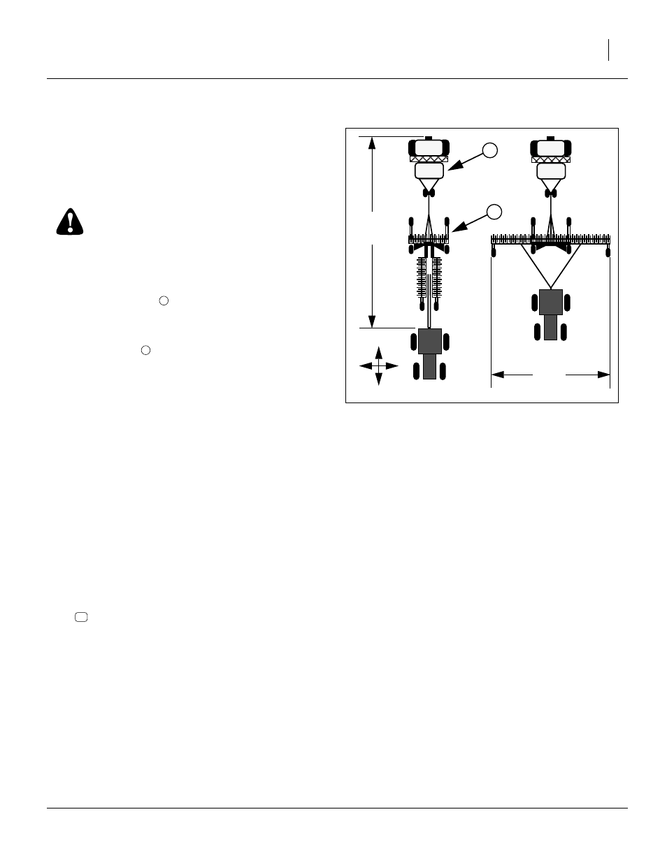 Spot implements, Check drill level, Locate parts | Spot implements check drill level locate parts, Caution, Bf l r | Great Plains 3N4010HDA Predelivery Manual User Manual | Page 15 / 44