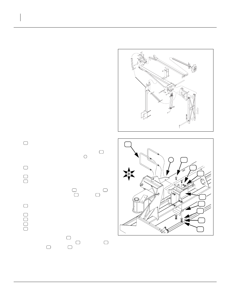 Drill assembly, Install markers (option), Install weight brackets | Install std. outer brackets, Install markers (option) install weight brackets | Great Plains 3N4010HDA Predelivery Manual User Manual | Page 16 / 44