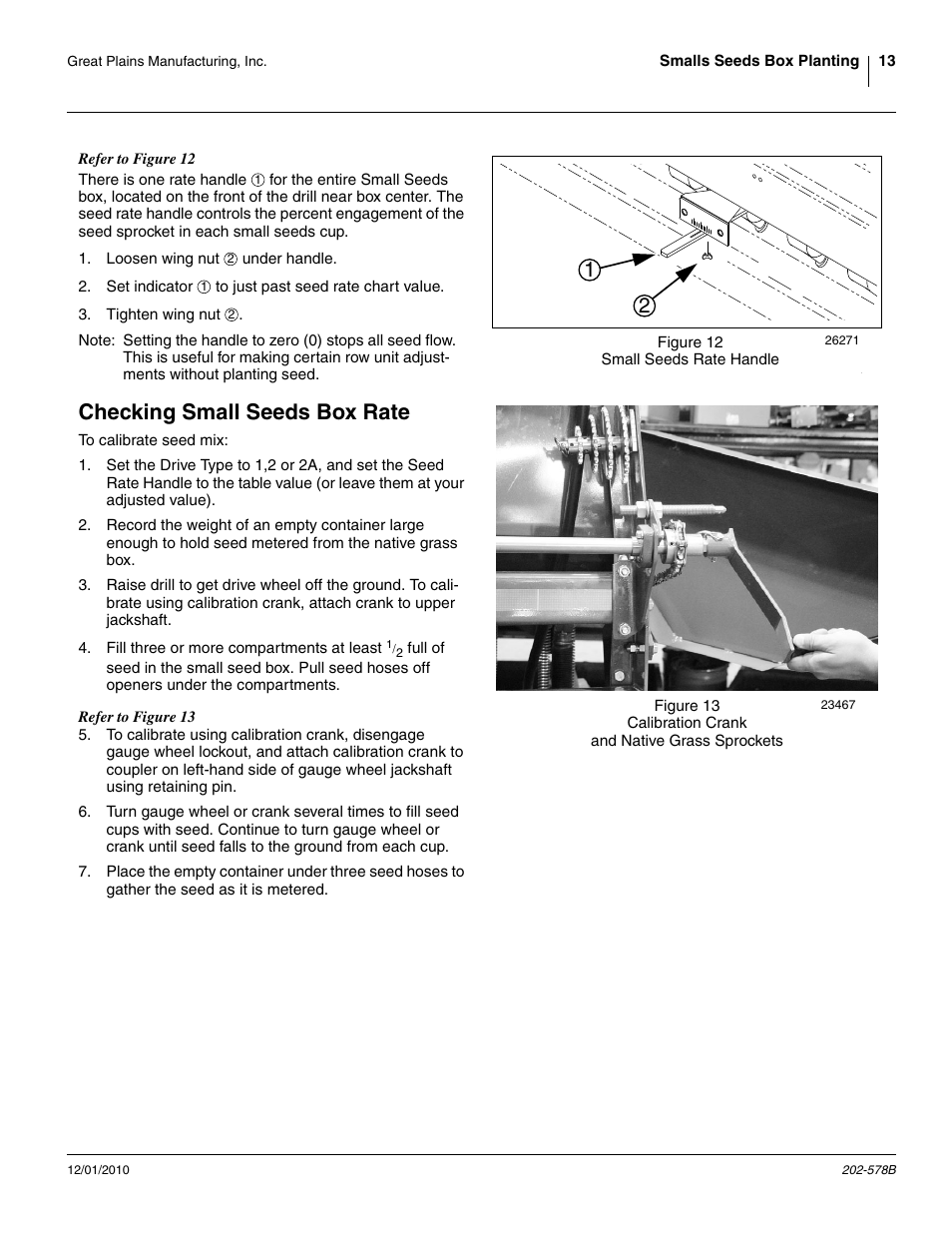 Checking small seeds box rate | Great Plains 2SNG30 Material Rate User Manual | Page 15 / 26