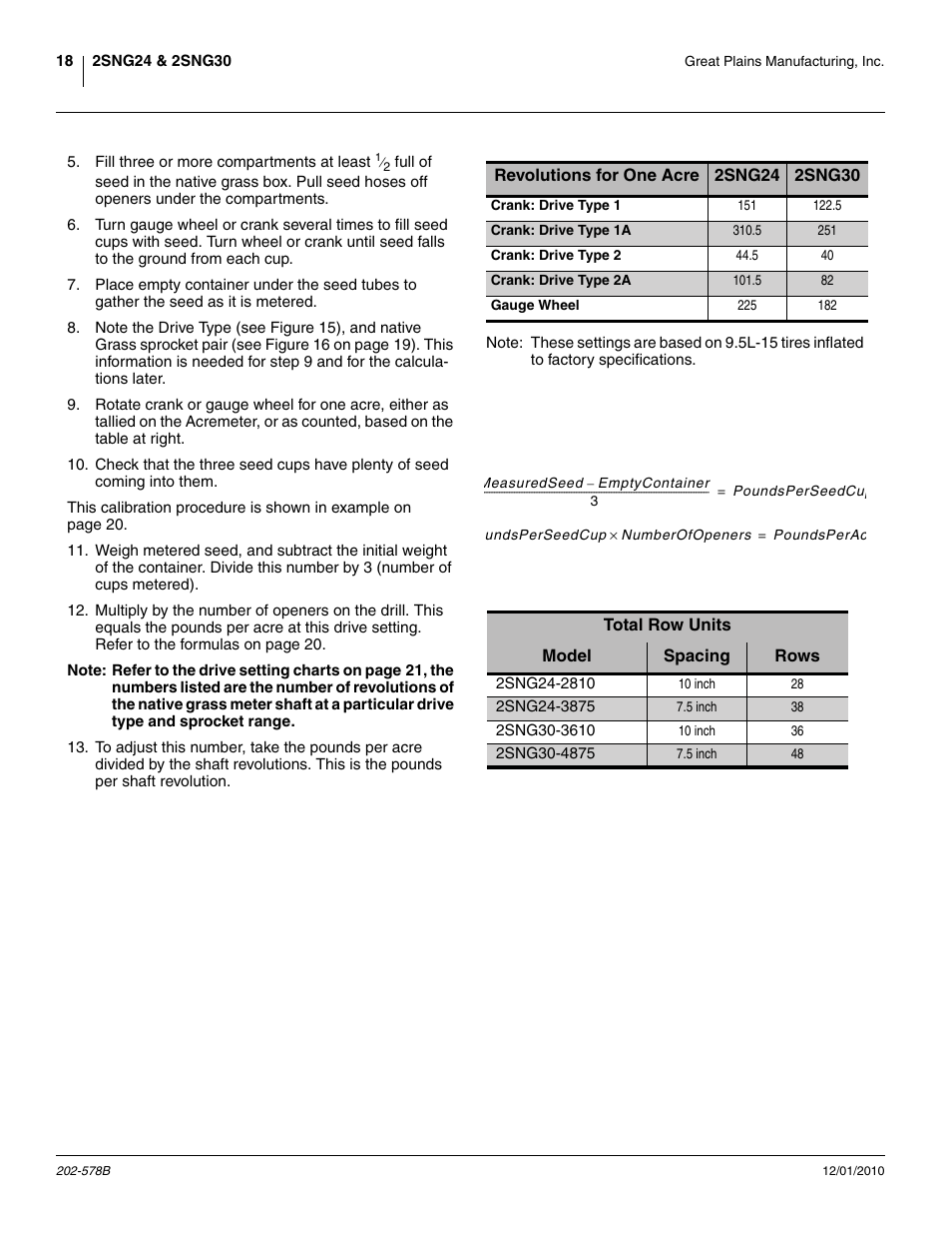 Great Plains 2SNG30 Material Rate User Manual | Page 20 / 26