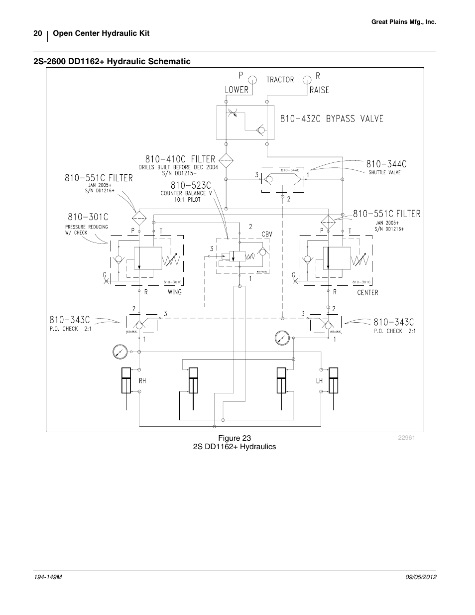 2s-2600 dd1162+ hydraulic schematic | Great Plains 3S-3000 Installation Instructions User Manual | Page 20 / 24
