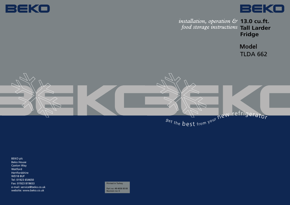 Beko TLDA 662 User Manual | 10 pages