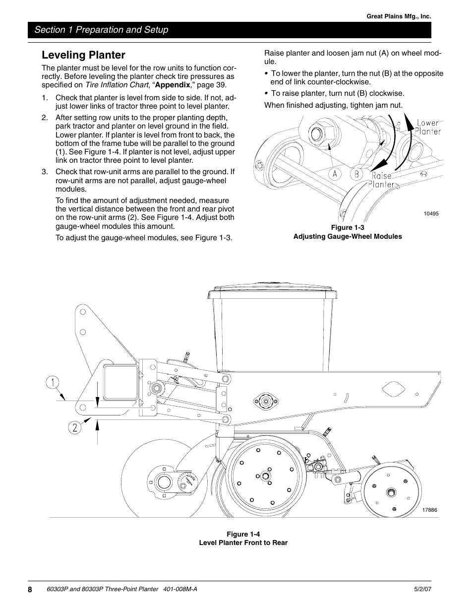 Leveling planter | Great Plains 8030P G1022 Operator Manual User Manual | Page 11 / 44