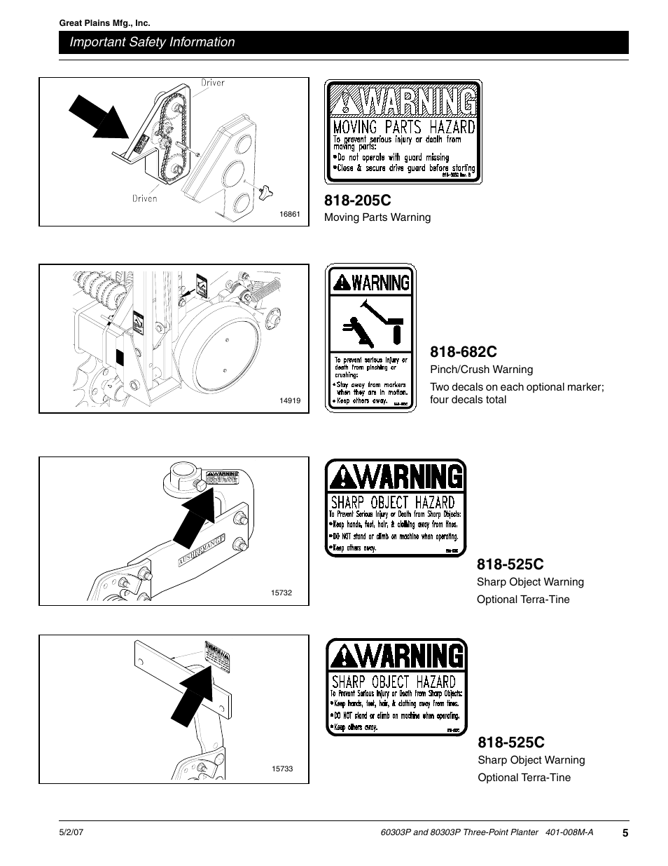 682c, 525c, 205c | Great Plains 8030P G1022 Operator Manual User Manual | Page 8 / 44