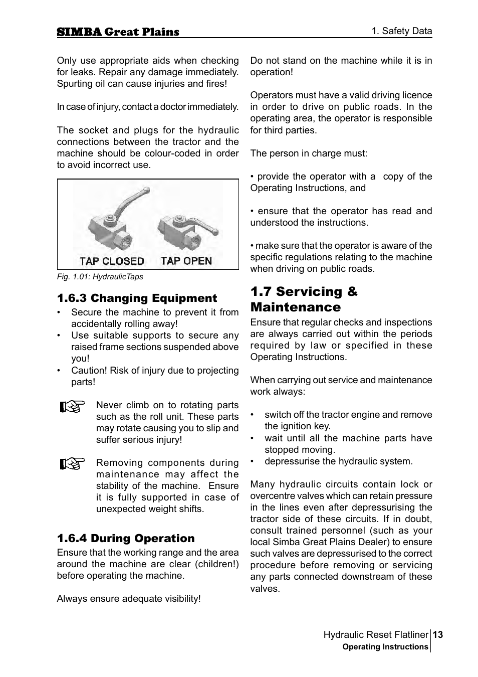 7 servicing & maintenance | Great Plains P16229C Operator Manual User Manual | Page 13 / 92