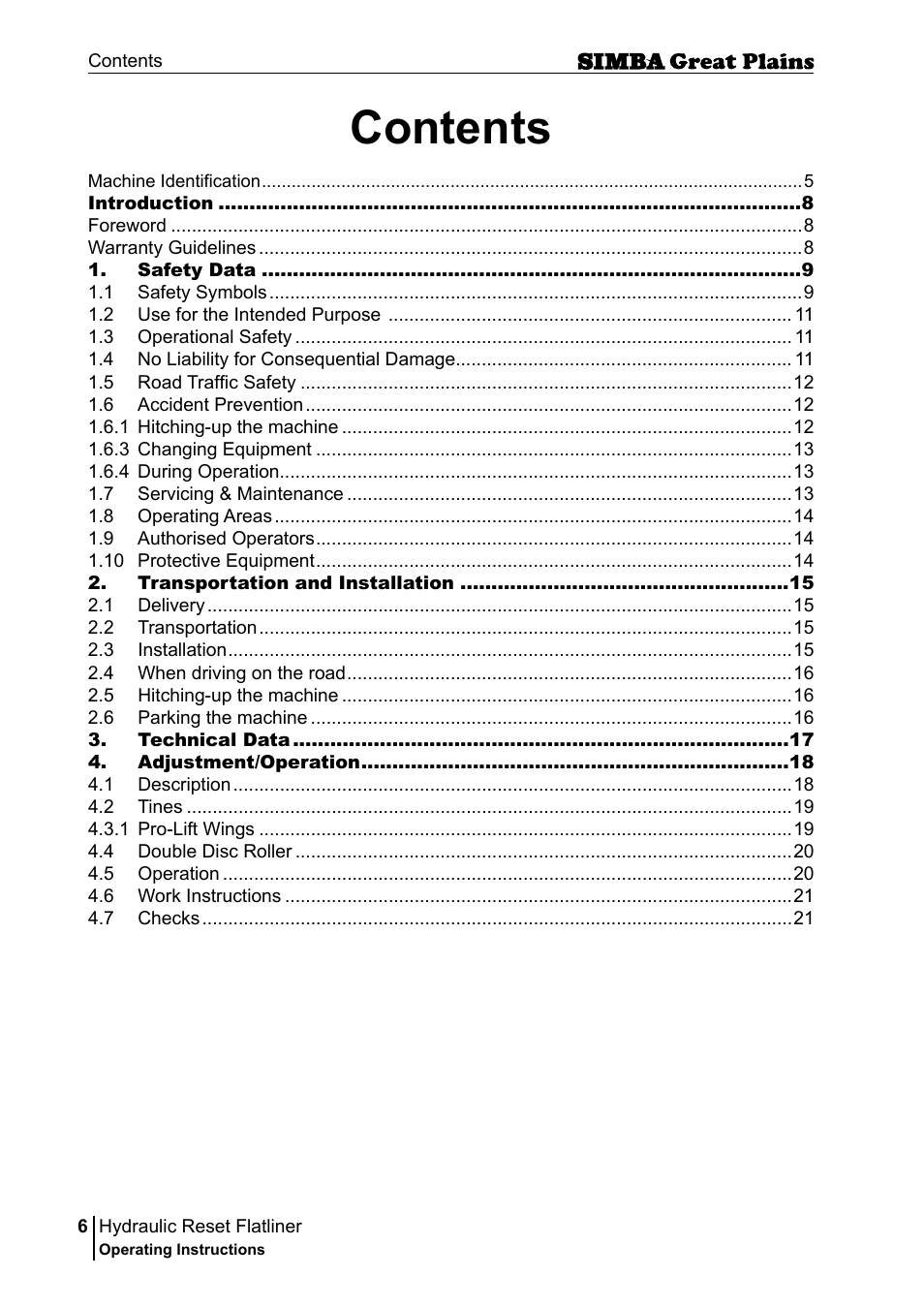 Great Plains P16229C Operator Manual User Manual | Page 6 / 92