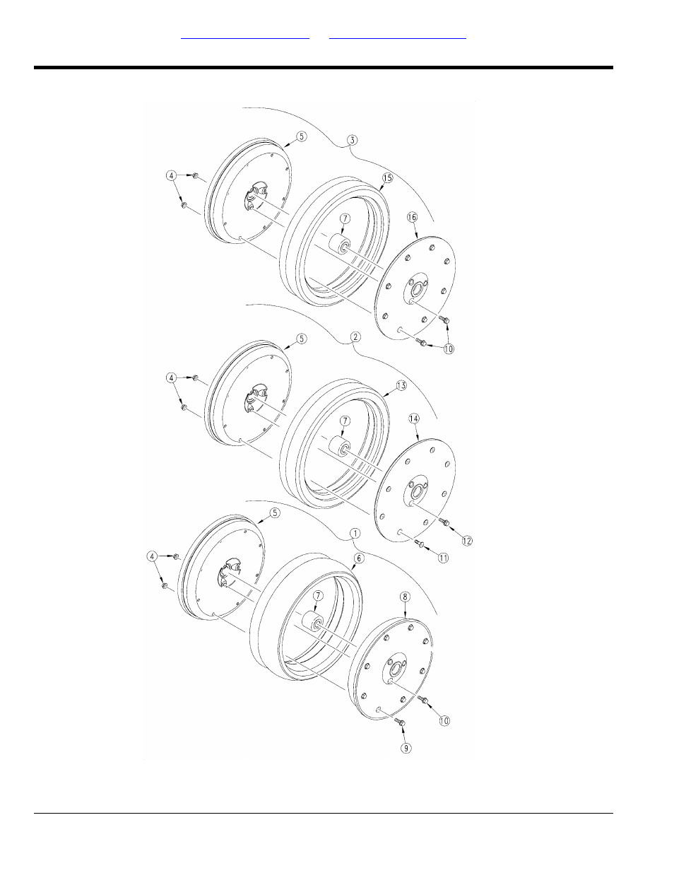 Side depth wheel assembly | Great Plains YP4025F-1670 Parts Manual User Manual | Page 114 / 274