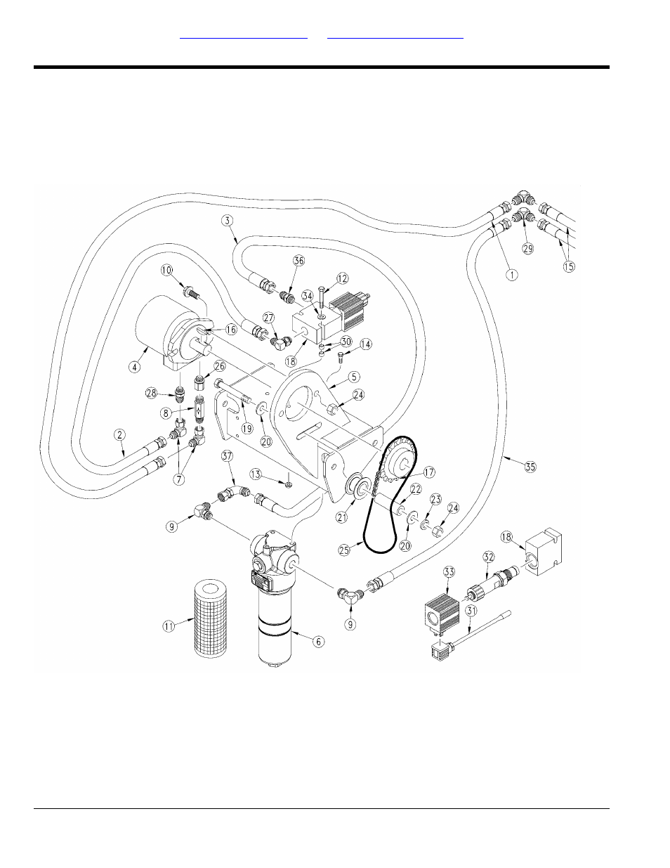 Hydraulics, Hydraulic drive components | Great Plains YP4025F-1670 Parts Manual User Manual | Page 166 / 274