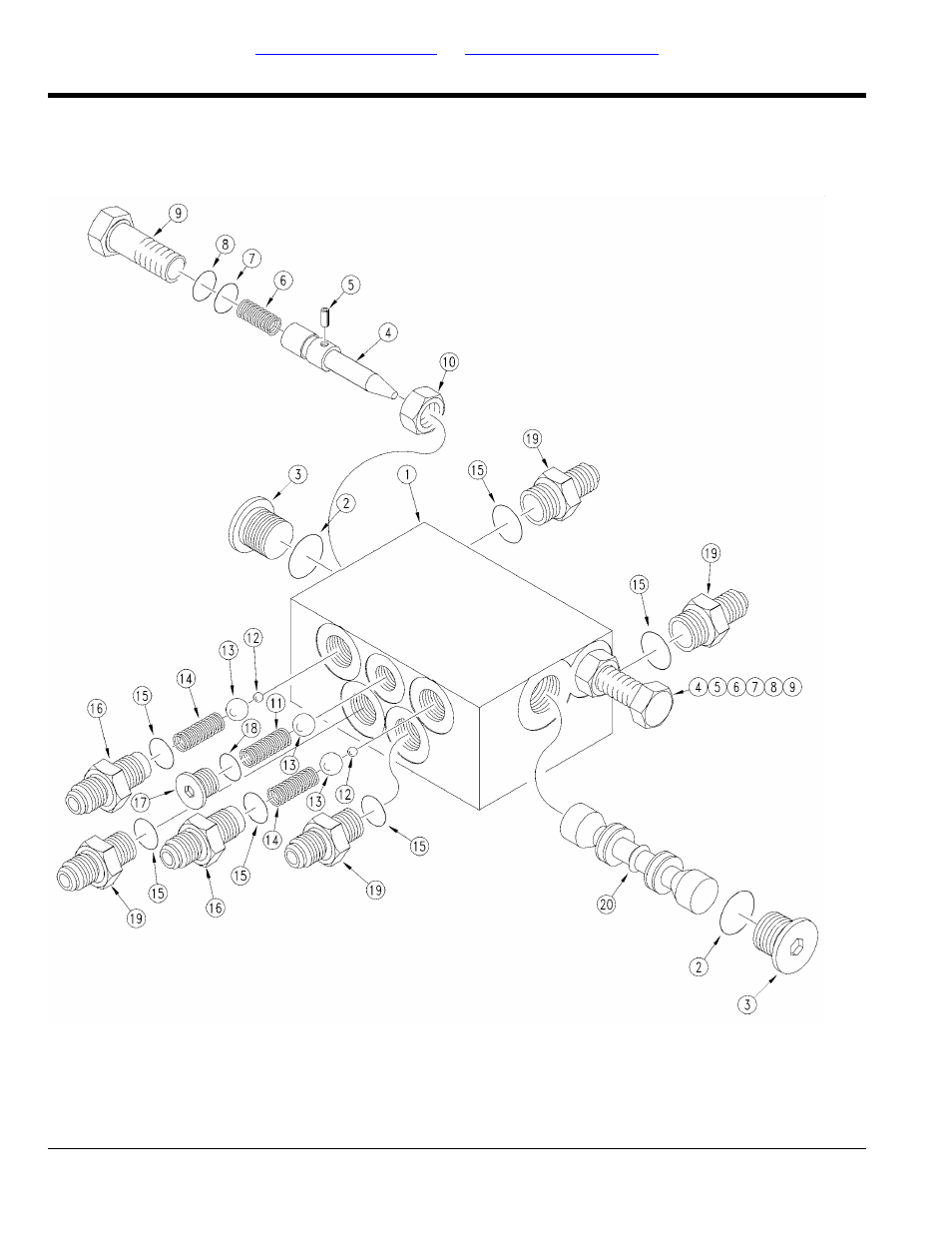 Sequence valve (810-197c) | Great Plains YP4025F-1670 Parts Manual User Manual | Page 182 / 274