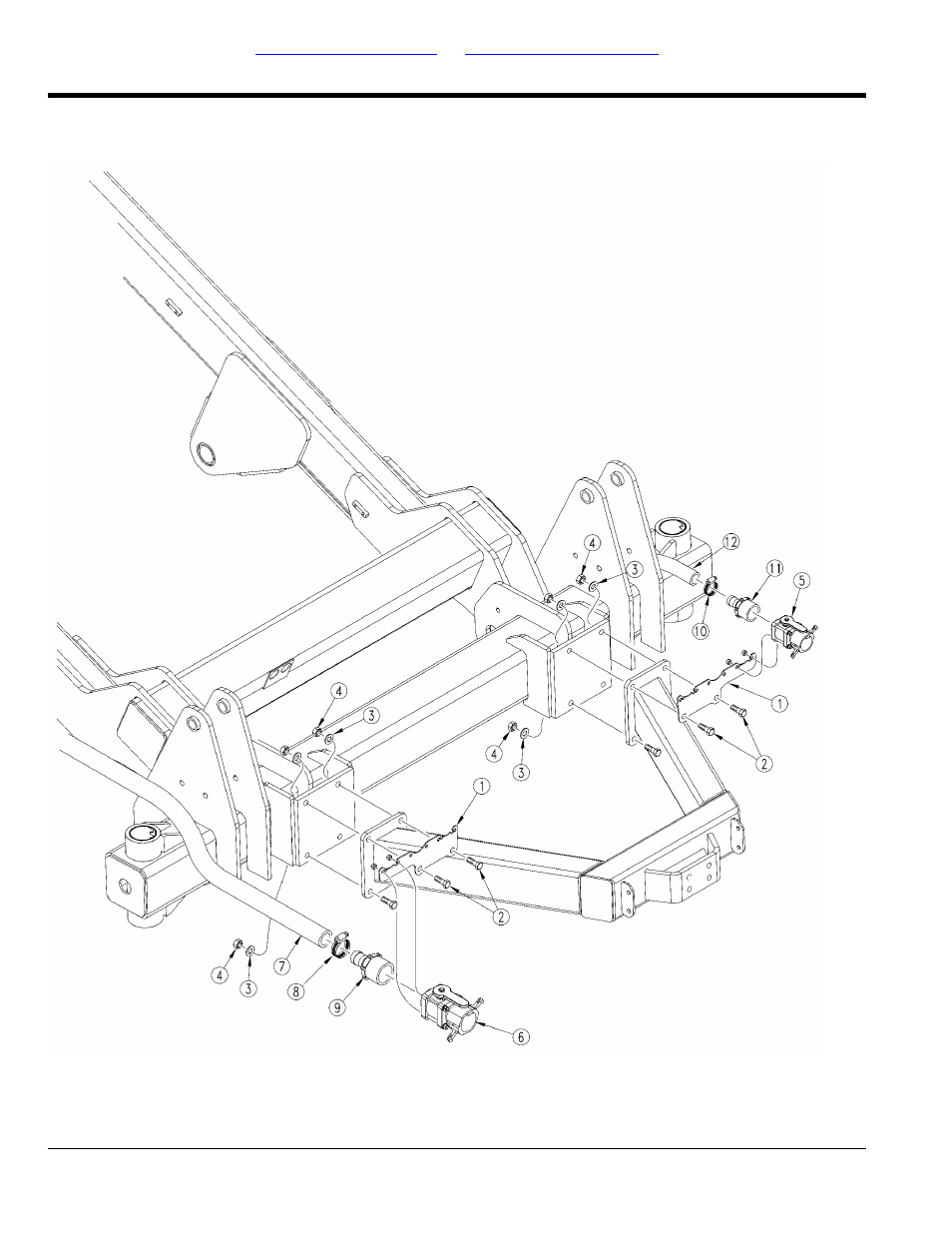 Rear fertilizer plumbing mount | Great Plains YP4025F-1670 Parts Manual User Manual | Page 234 / 274