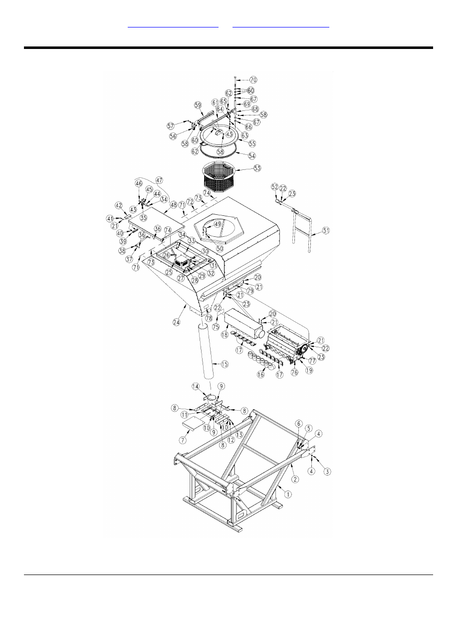 Dry fertilizer, Dry fertilizer bin assembly | Great Plains YP4025F-1670 Parts Manual User Manual | Page 244 / 274