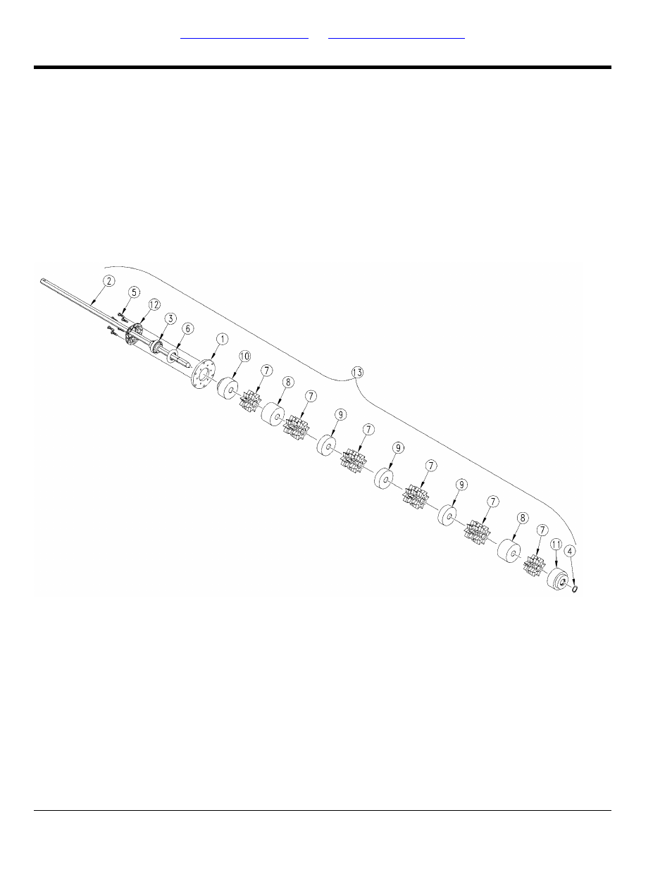 6 outlet meter shaft assembly | Great Plains YP4025F-1670 Parts Manual User Manual | Page 262 / 274