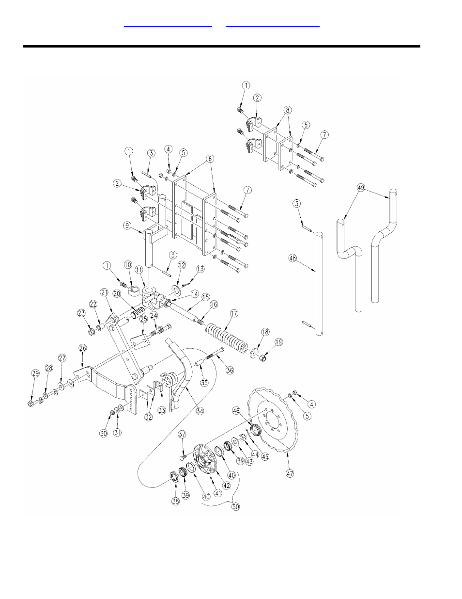 Dry fertilizer coulter | Great Plains YP4025F-1670 Parts Manual User Manual | Page 264 / 274