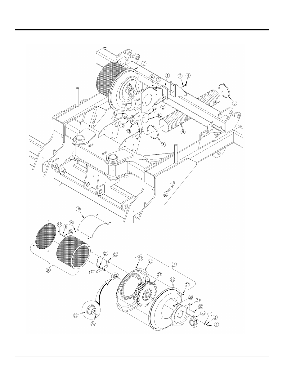 Fan to frame, Table of contents part number index fan to frame | Great Plains YP4025F-1670 Parts Manual User Manual | Page 36 / 274