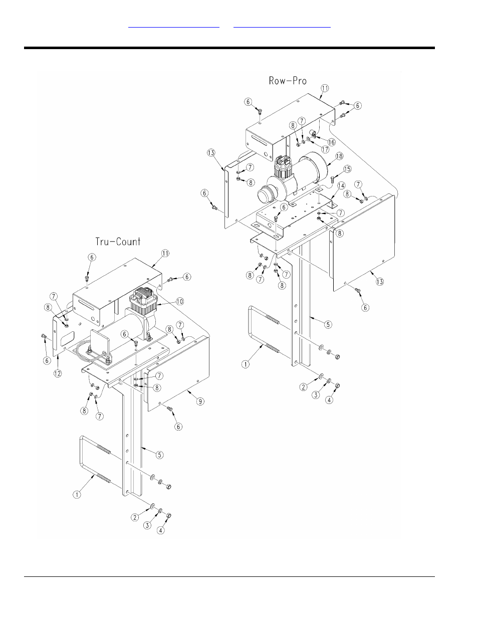 Row-pro and tru-count compressor mounting | Great Plains YP4025F-1670 Parts Manual User Manual | Page 42 / 274