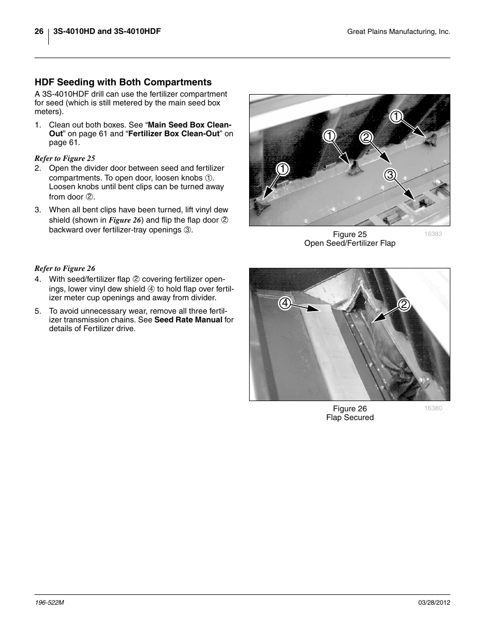 Hdf seeding with both compartments | Great Plains 3S-4010HDF Operator Manual User Manual | Page 30 / 122