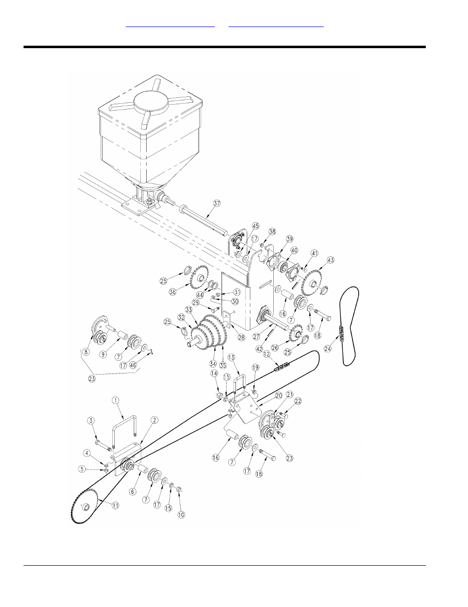 Microband drive (s/n 10542+) | Great Plains 1520P Parts Manual User Manual | Page 122 / 148