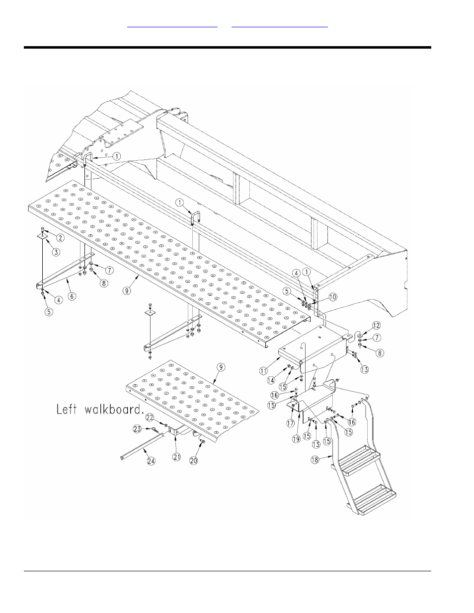Walkboard and ladder (sn 10337c-) | Great Plains 1520P Parts Manual User Manual | Page 14 / 148
