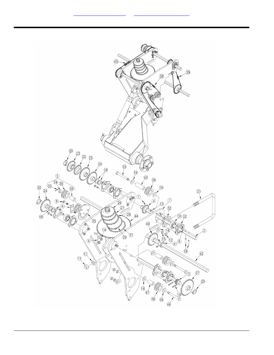 Gauge wheel transmission (s/n 10513c-) | Great Plains 1520P Parts Manual User Manual | Page 36 / 148