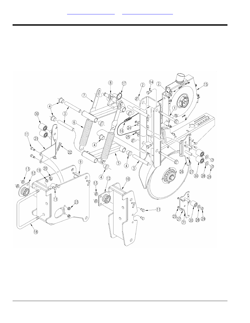 Openers, 10 series opener arms & mounts (s/n 10513c-) | Great Plains 1520P Parts Manual User Manual | Page 40 / 148