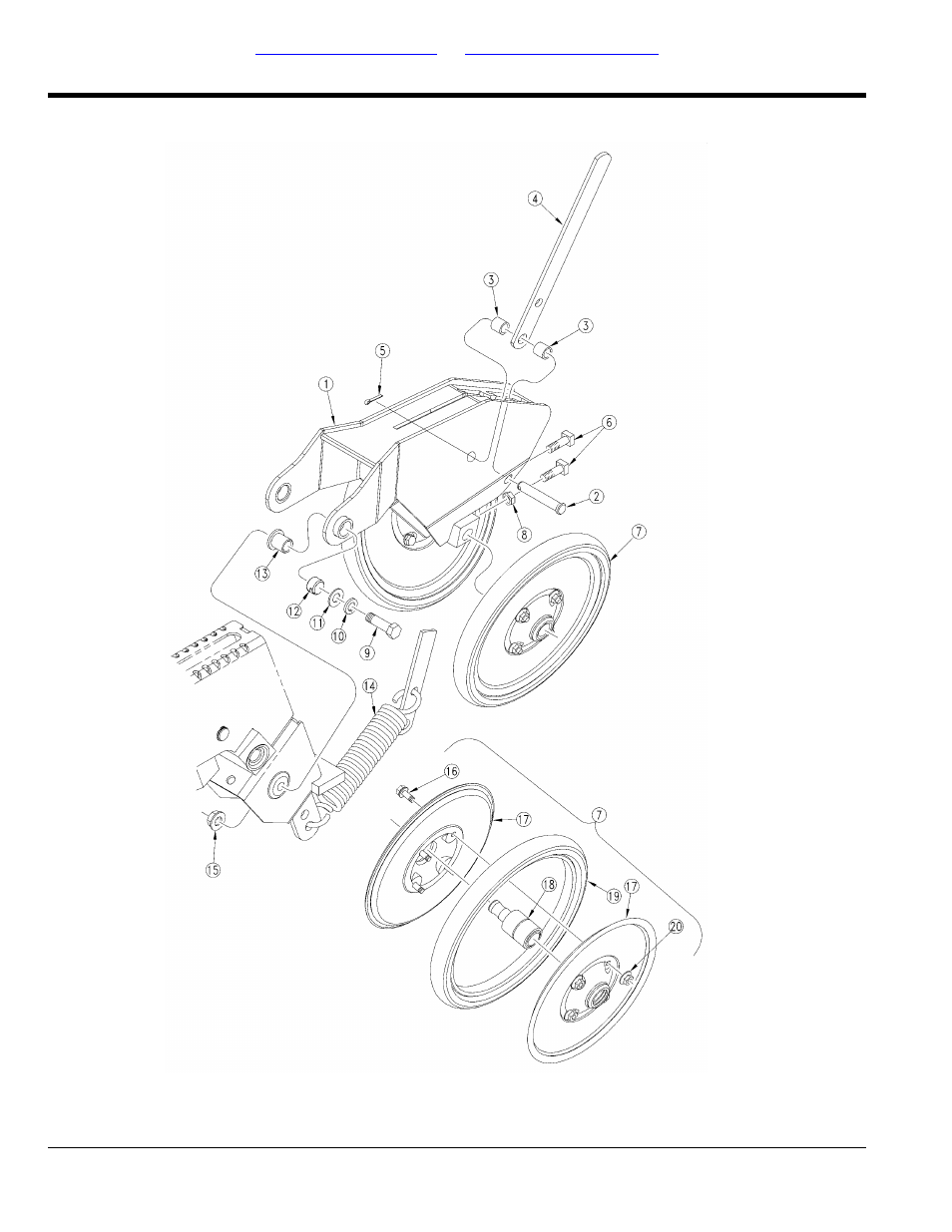 1" x 10" double "v" press wheel (9/30/2000-) | Great Plains 1520P Parts Manual User Manual | Page 76 / 148