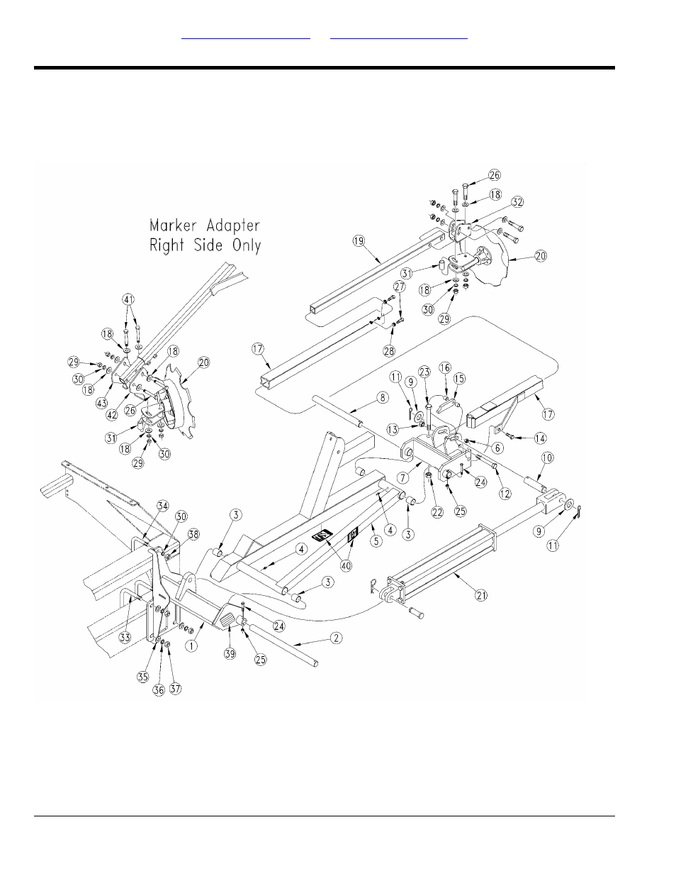 Markers (option), Flat fold marker | Great Plains 1520P Parts Manual User Manual | Page 88 / 148