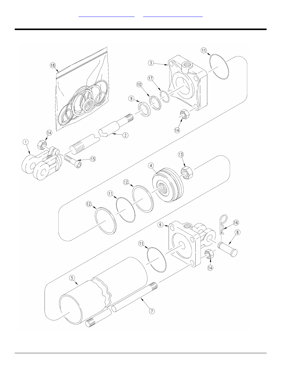 Hydraulic cylinder 2 x 20 x 1.12 (810-205c) | Great Plains 1520P Parts Manual User Manual | Page 96 / 148