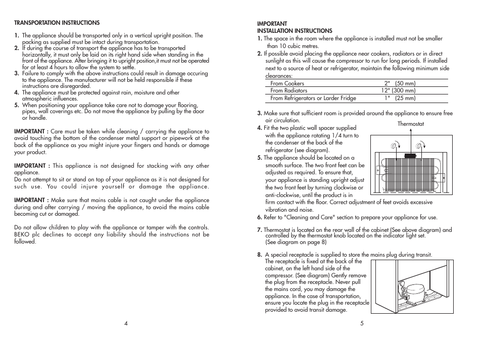 Beko ZA 630 User Manual | Page 4 / 10