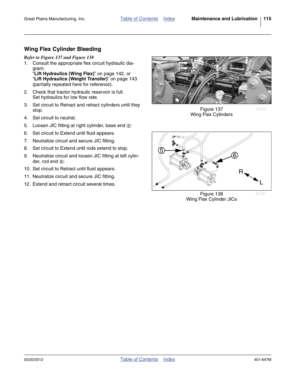 Wing flex cylinder bleeding | Great Plains 3PYPA Operator Manual User Manual | Page 119 / 188