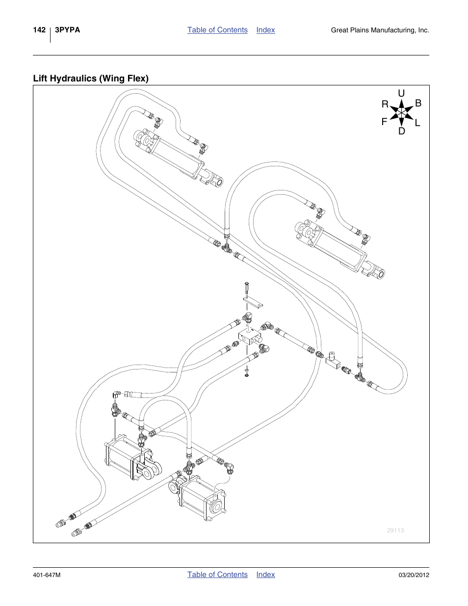 Lift hydraulics (wing flex) | Great Plains 3PYPA Operator Manual User Manual | Page 146 / 188