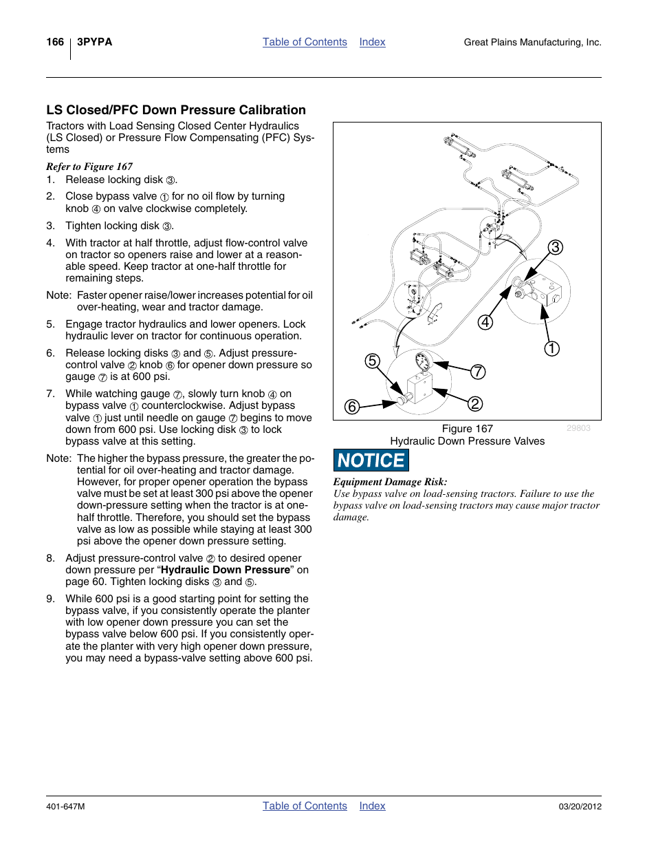 Ls closed/pfc down pressure calibration | Great Plains 3PYPA Operator Manual User Manual | Page 170 / 188