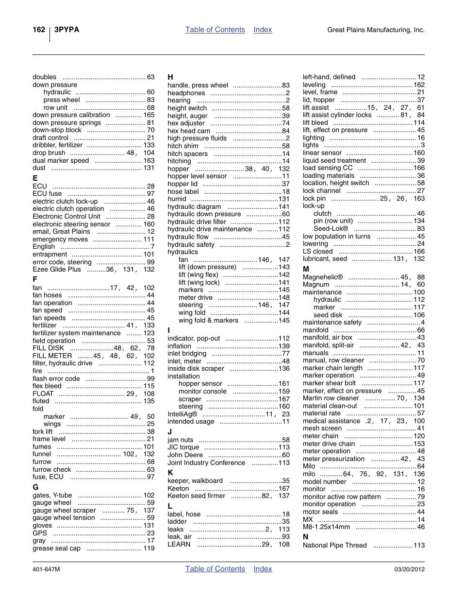 Great Plains 3PYPA Operator Manual User Manual | Page 182 / 188