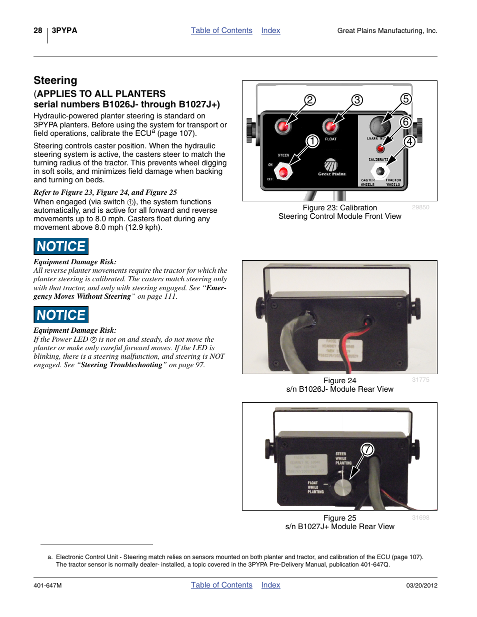Steering | Great Plains 3PYPA Operator Manual User Manual | Page 32 / 188