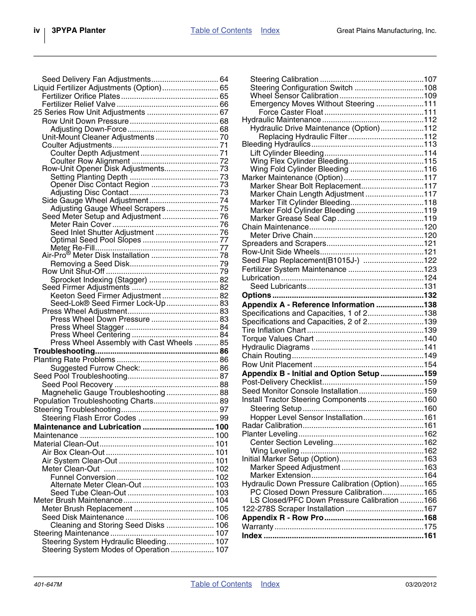 Great Plains 3PYPA Operator Manual User Manual | Page 4 / 188
