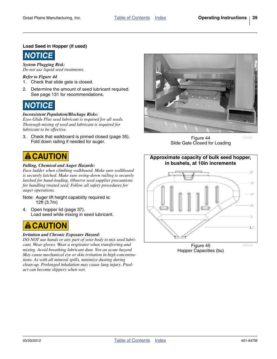 Load seed in hopper (if used) | Great Plains 3PYPA Operator Manual User Manual | Page 43 / 188