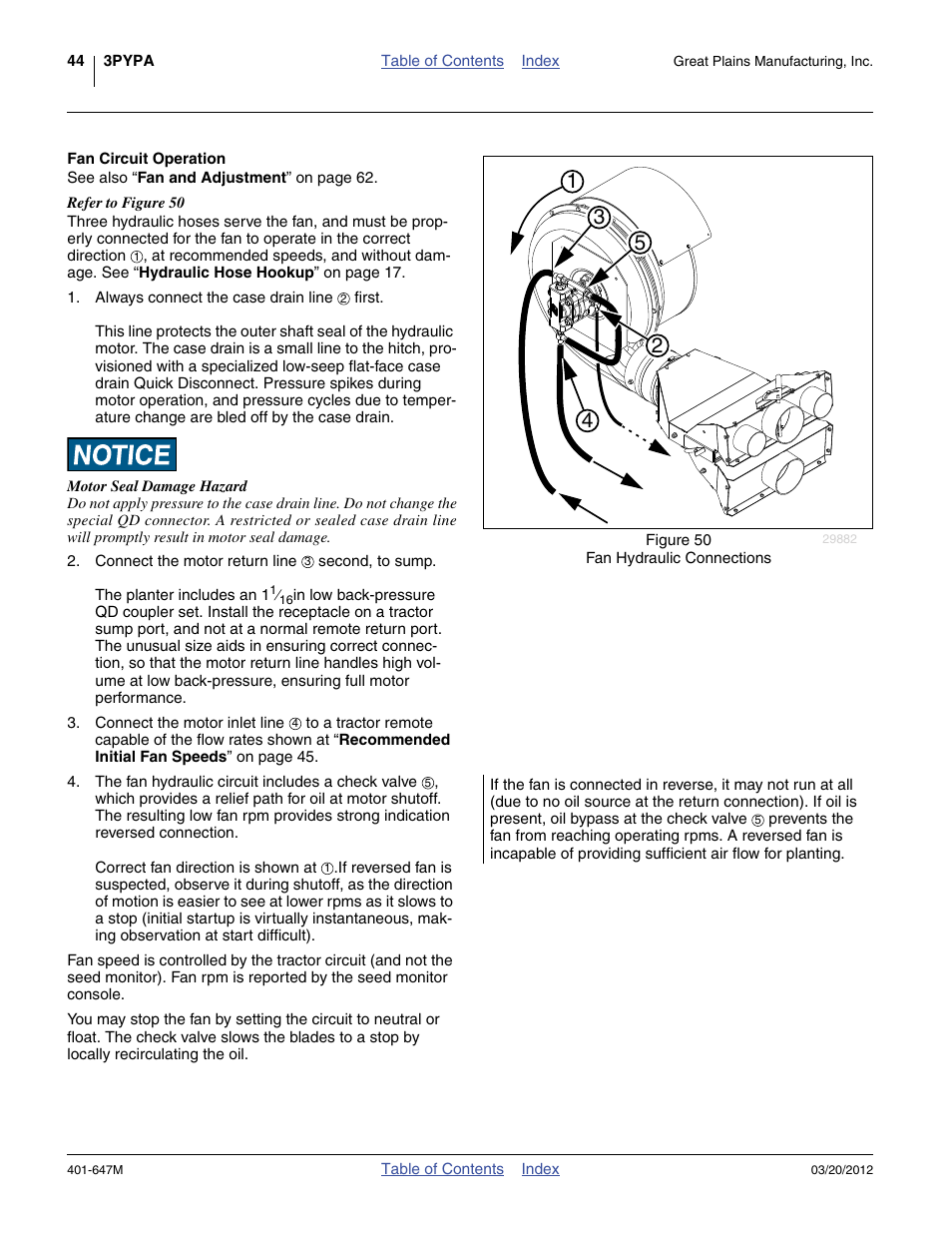 Fan circuit operation | Great Plains 3PYPA Operator Manual User Manual | Page 48 / 188