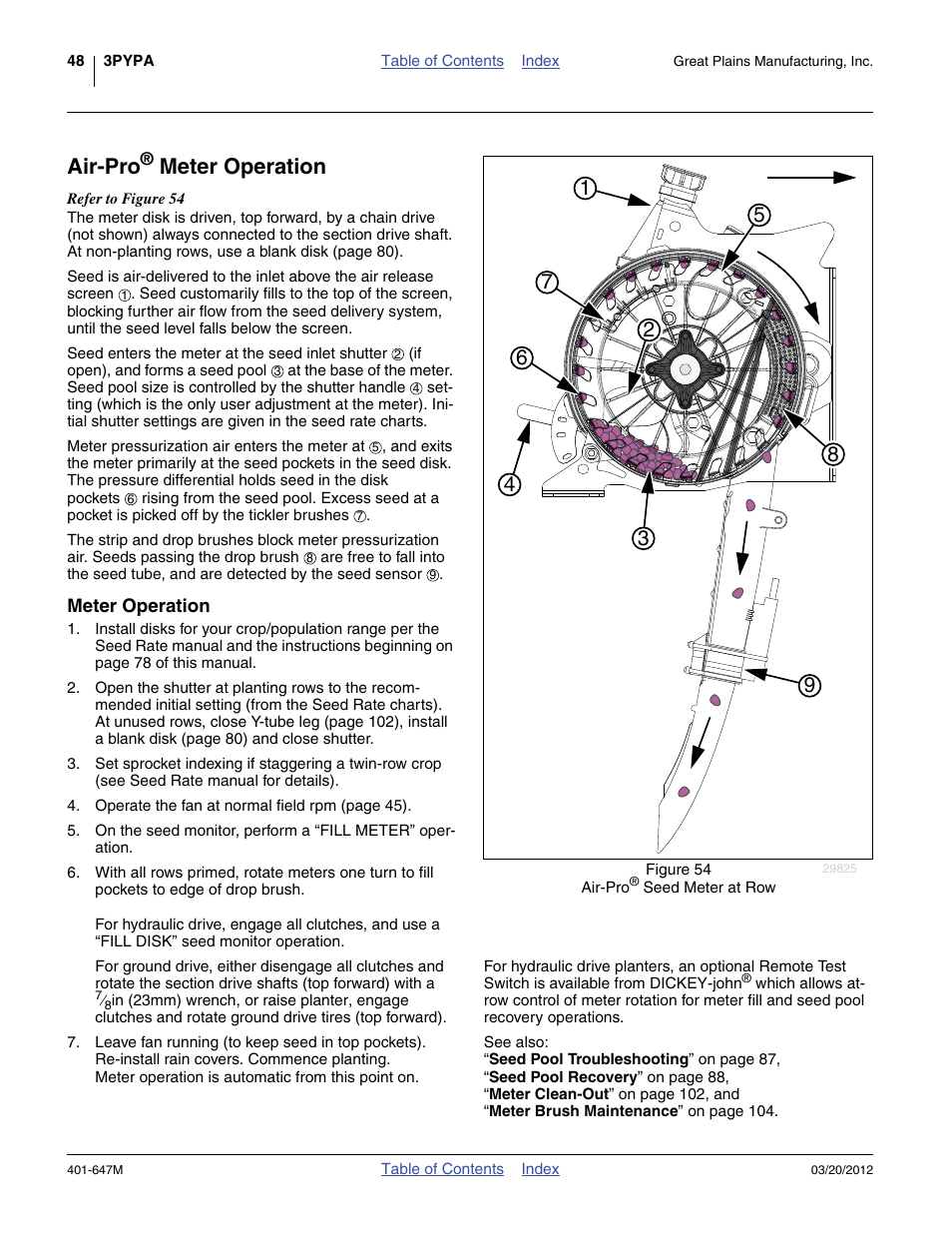 Air-pro® meter operation, Meter operation, Air-pro | Great Plains 3PYPA Operator Manual User Manual | Page 52 / 188