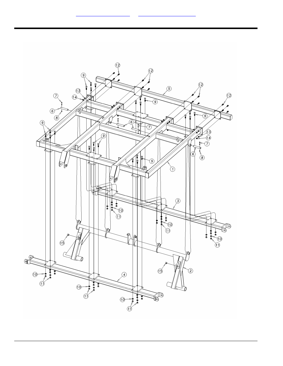 Turbo till center frame assembly (s/n, 1173nn<->2026nn) | Great Plains 4000TT Parts Manual User Manual | Page 10 / 188
