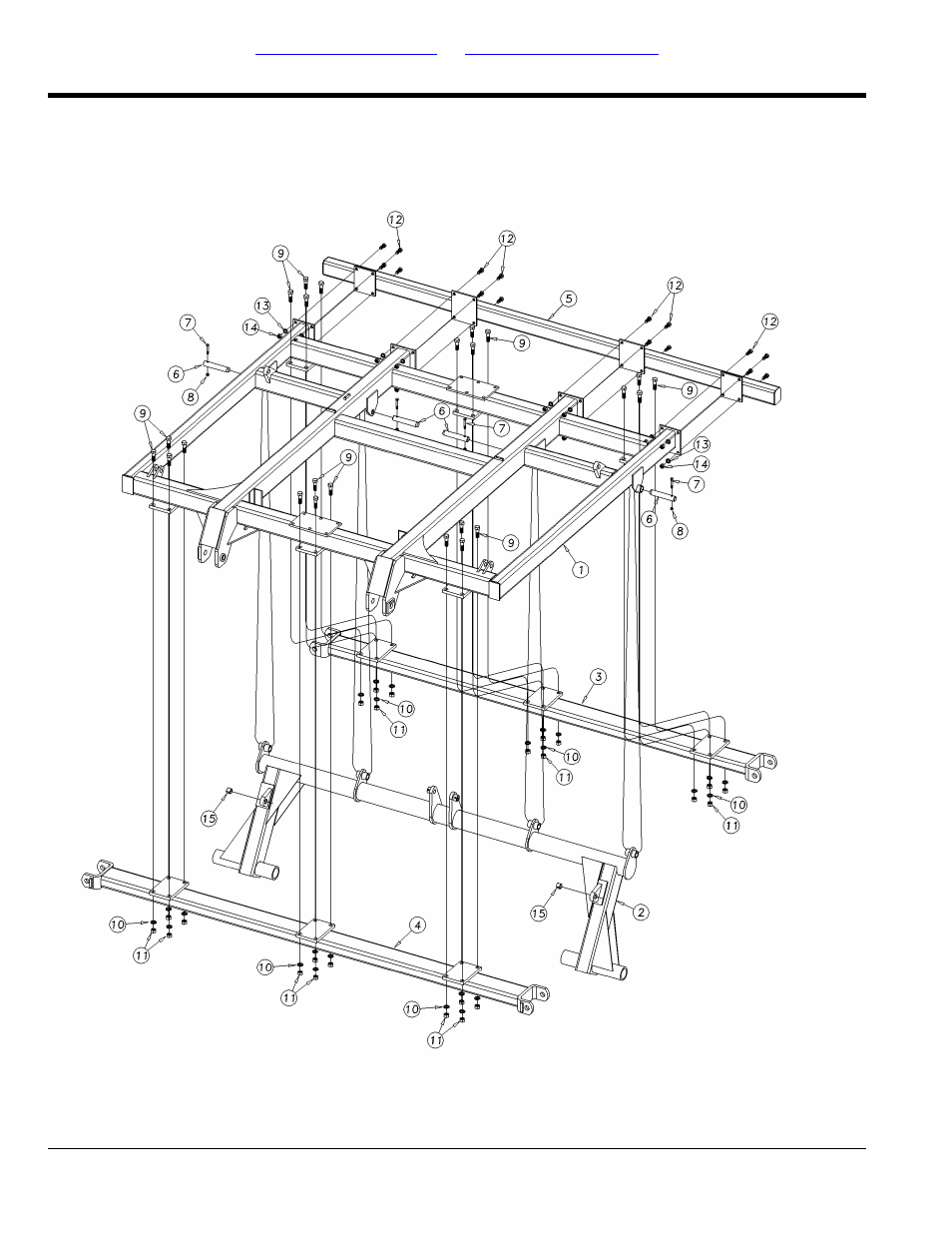Turbo till center frame assembly (s/n, 2027nn<->2281nn) | Great Plains 4000TT Parts Manual User Manual | Page 12 / 188