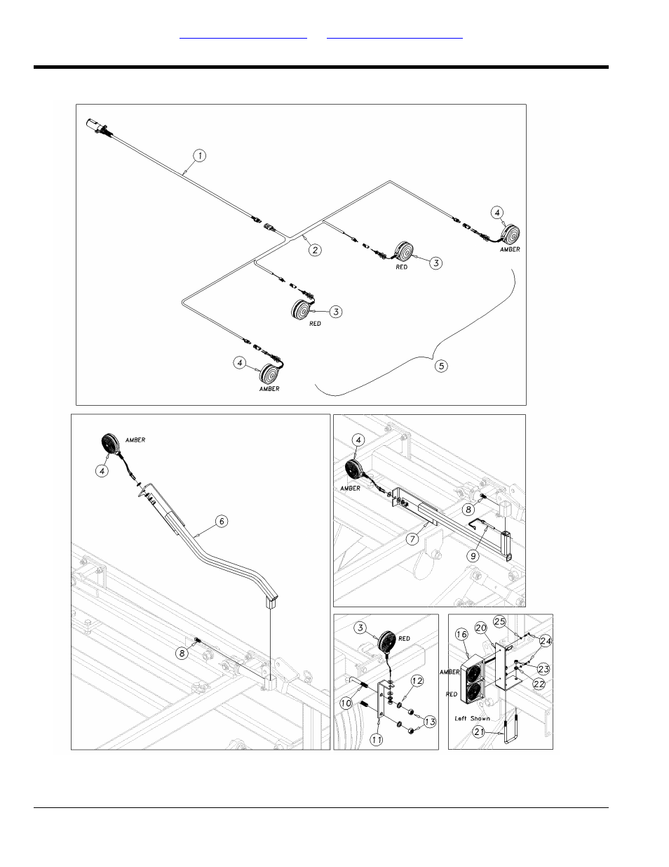 Safety light details (s/n 2027nn+) part 1 | Great Plains 4000TT Parts Manual User Manual | Page 132 / 188